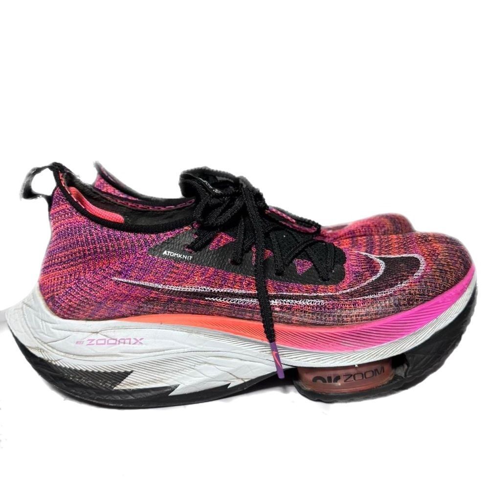Nike Women's Pink Multi Flyknit Running Shoes
